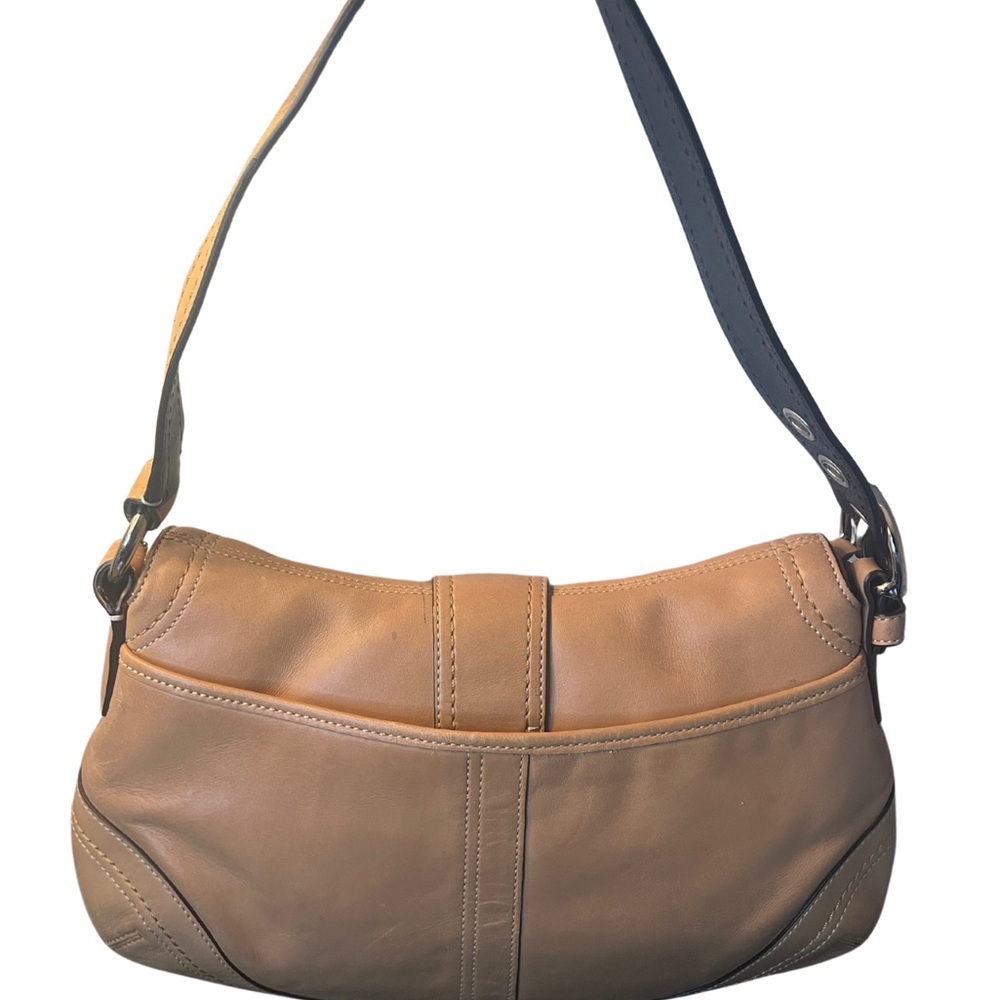 Coach Soho Camel Leather Shoulder Bag - Picture 5 of 13
